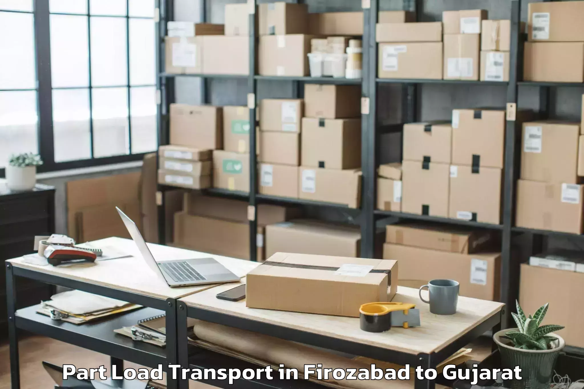 Get Firozabad to Abhilashi University Anand Part Load Transport